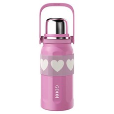 굼 펀 스포츠 보온 텀블러, 피치핑크, 1개, 900ml