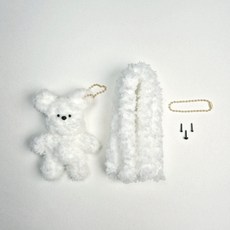 기본 모루 인형 만들기 패키지 올인원 세트 뽀글 화이트 키트A, [뽀글모루] 파스텔노랑, 1개