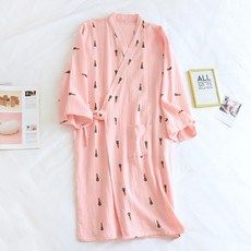 보태샵 여성 골프 샤워가운 유카타 골프장, 1개, 당근핑크