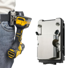 간편한 고정 전동드릴 줄자 겸용 벨트 홀더, 1개