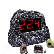 돌모양 디지털 온도계 목욕탕 온천 수영장 노천탕, 10-7 유선 돌모양 -9-99도 3m, 1개