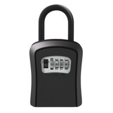 FIIDO密碼鎖盒SL13 兩種固定方式 鑰匙盒 鑰匙收納 大容量, 黑, 1個