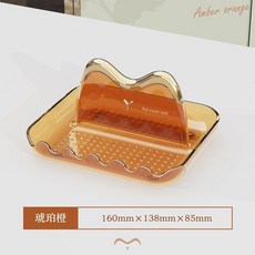 PY輕奢廚房檯面置物架 鍋蓋收納瀝水架 多功能鍋蓋架 廚房收納神器, 1個, 琥珀色