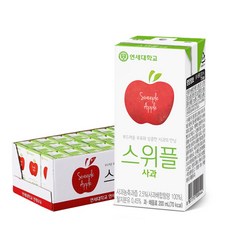연세우유 스위플 사과음료, 200ml, 24개