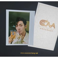 鄧為親簽5寸拍立得簽名照帶證書, 1, 樣式