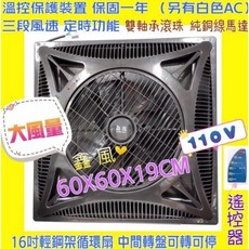 鑫風 崁入式循環扇 16吋輕鋼架, 110V+
