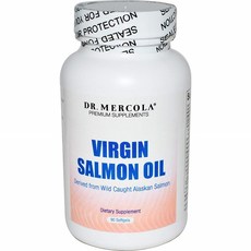 DR. MERCOLA 博士Mercola Virgin Salmon油軟凝膠, 1罐, 90顆, 1罐