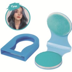 일회용 헤어 염색 파우더 아동용 무대 음악 페스티벌 컬러 염색제, 07 시안, 1개, 1ml