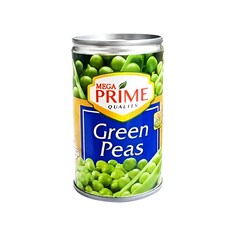 Mega Prime Green Peas 메가프라임 그린피스 완두콩 캔 155g, 1개