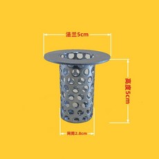 臺灣熱賣 下水道防鼠地漏神器廚房衛生間排水口防老鼠網不銹鋼圓形過濾網筒 防蟲防臭地漏 防臭地漏 水孔防臭 排水孔防臭, 32管用2.8*5CM 網孔5mm