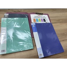 A4色版紋PP右上強力夾 檔案夾 文件夾 強力文件收納 辦公用品, 粉紅色, 1個