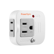 群加 2孔3孔2插防雷擊節能壁插(1開關TWTM12SN)(TWTMN2SN) 3P轉2P插頭安全節能保護家電, 1個, 5.5cm, 白色