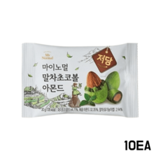 마이노멀 저당 아몬드 말차 초코볼 5p, 30g, 10개