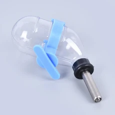 애완 동물 마시는 분수 개를 위한 스테인레스 스틸 자동 물 그릇 토끼 햄스터 디스펜서, 05 Blue 1