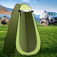 원터치 그늘막 텐트 캠핑 쉘터 야외 휴식 공간 그늘 의자 차양 바람막이 팝업 조립 피크닉, 그린