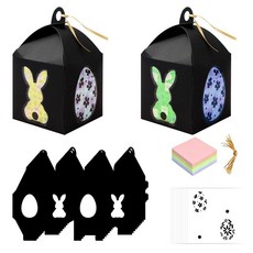 Whaline 부활절 랜턴 티슈 페이퍼 공예 키트 16세트 DIY 꽃 달걀 토끼 선캐처 벽걸이 장식품 가정 교실 활동 파티 선물 용품 114657, Whaline 부활절 랜턴 티슈 페이퍼 공예 키트 16