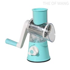 THE OF WANG 롤러 야채 커터 다기능 슬라이서 주방 유물, 그린