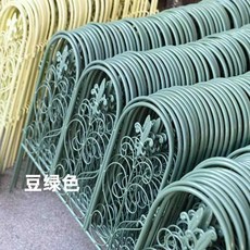 펜스 빈티지 폭73 철제 넝쿨 브릿지 사인 화단울타리 대문 정원 소품 전원주택 아치형, 그린 철제 펜스 57길이X50높이