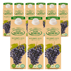 돈시몬 착즙 적포도 주스 (x) 음료수과일 스페인산 100% 착즙 주스, 9개, 1L