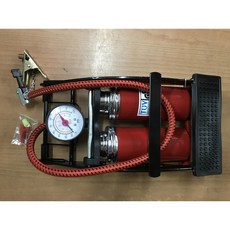 火雞Tth 雙管腳踏打氣筒 - 省力最佳選擇，附球針, 1個