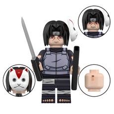 나루토 미니 호환 블록 피규어 모든 애니 캐릭터 조립 완구, 101 제비꽃, 1개
