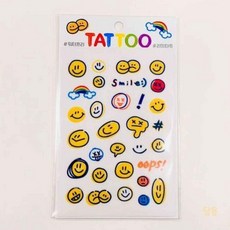 콩콩 타투스티커 스마일 그림타투
