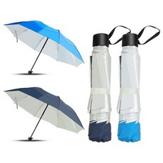 여행용 우산 우산 벌크 5가지 색상 여행용 접이식 우산 정교한 외관 간편한 휴대 화창한 날과 비오는 날에 적합 (라이트 블루 핑크)