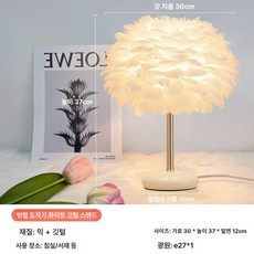 페더 인테리어 조명 램프 플로어 거실 카페 분위기, 티몰 지니 모바일 앱 제어 A