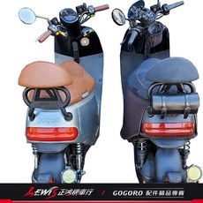 POSI GOGORO 2/3 VIVA MIX XL 牛角後靠背 後靠墊, 黑色,gogoro delight, 1個