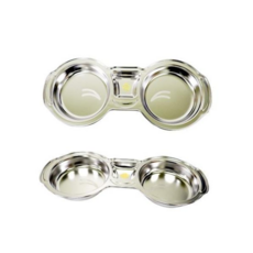 간식쟁반 3호 미니3구 나눔그릇 스텐그릇 위생그릇, 본상품선택, 1개