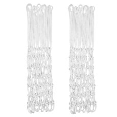 산웅 2팩 농구 네트 실내외용 내후성 표준 사이즈 교체용 흰색 망 설치하기 쉽습니다