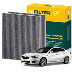 하이필터 기아 자동차 K7 활성탄 에어컨필터, 2개, 더 뉴 K7 (VG PE) HI-B002