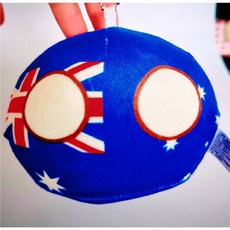 유니크한 대한민국 국기 인형 공 쿠션 귀여운 인형 선물, 10cm 0.03kg, 호주