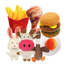 예펫 강아지 장난감 고급 세트 7종 소리 노즈워크 분리불안 집 유치원 혼자있을때 놀이 훈련 애착 인형, 7종 고급 세트, 1개