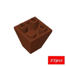 역방향 빌딩 블록 키트 볼록 경사판 벽돌 교육용 생일 선물, 1개, 3. 192-brown