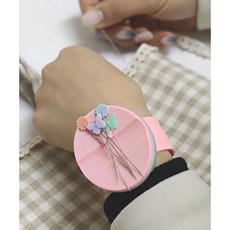 퀼트스타 캡커버 자석 손목 스트랩 핀쿠션(핀봉)_핑크, 1개, 핑크