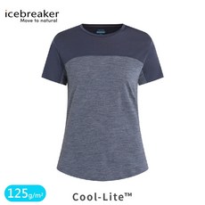Icebreaker 女 Sphere III Cool-Lite短袖色塊拼接125 戶外機能上著/運動上著