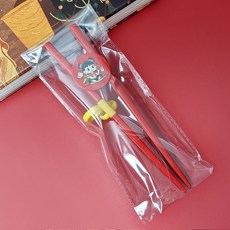大童成人學習筷矯正器兒童學習筷糾正握筷大人小孩練習6歲以上, 1個, 紅色哪吒大童學習筷【opp袋】:如圖