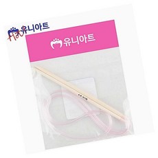 유니아트 우드 대바늘 4mm 나무 뜨개질 코바늘 DIY 목도리 장갑 뜨개 용품 줄바늘
