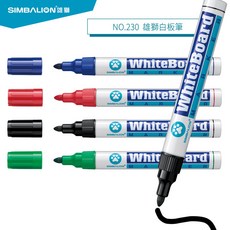 雄獅 NO.230 白板筆 (4色) 尖頭白板筆 + NO.230R 白板筆補充液/補充油, 1個, 雄獅230白板筆,藍