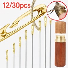 유미닉 원터치 거는바늘 어르신바늘 걸이형바늘, 12개