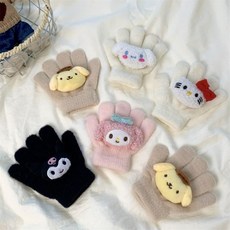 兒童手套冬季女童男童寶寶可愛卡通保暖分指加厚五指學生冬天手套