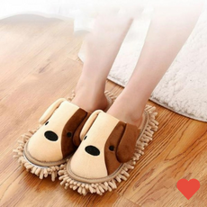 청소 바닥 청소포 걸레 거실화 실내화 슬리퍼모살라코, 선택사항_강아지청소슬리퍼 핑크