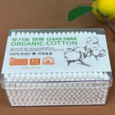 풍성 오가닉 국산 순면 무형광 100%항균 면봉 200입, 200개입, 6개