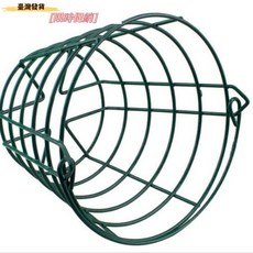 高爾夫球籃鐵綫圈球籃 高爾夫撿球籃 練習場提球用品球場配件, 1個, 黑色,21*13.5*16釐米。