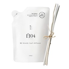 순백수 히노키 디퓨저 리필 (+리드스틱 증정), 3개, 150ml, 리프향