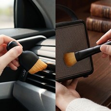 HICKIES 자동차 내부 컴퓨터 키보드 피규어 틈새 먼지털이 브러시 2종세트, 1개, 상세페이지 참조