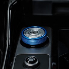 쏘렌토MQ4 호환 크롬 기어 조그 다이얼 커버, 블루