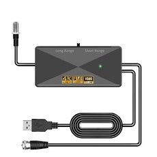 TV Antenna Amplifier Signal Booster High Gain Powerful Booster for Antennas Indoor Outdoor Clear, TV Antenna Amplifier Signal Bo