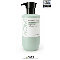 아오미 시그니처 녹차 진액 샴푸 탈모증상완화 정수리 냄새 지성 두피, 1개, 500ml